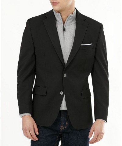 Men's Modern-Fit Stretch Solid Blazer Black $36.00 Blazers