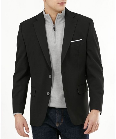 Men's Modern-Fit Stretch Solid Blazer Black $36.00 Blazers