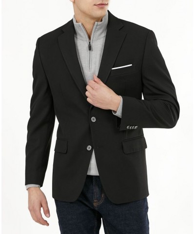 Men's Modern-Fit Stretch Solid Blazer Black $36.00 Blazers