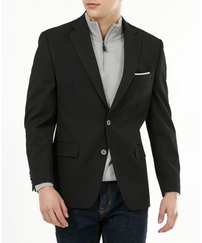 Men's Modern-Fit Stretch Solid Blazer Black $36.00 Blazers