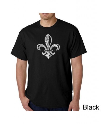 Mens Word Art T-Shirt - When the Saints Go Marching In Black $15.40 T-Shirts