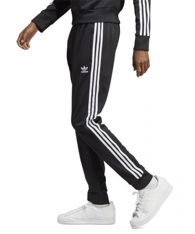 Men's Adicolor Classics SST Slim-Fit 3-Stripes Track Pants Blue $30.75 Pants