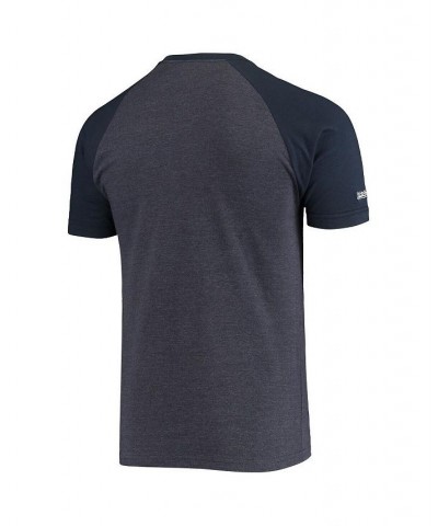 Men's Heathered Navy Boston Red Sox Raglan T-shirt $20.70 T-Shirts