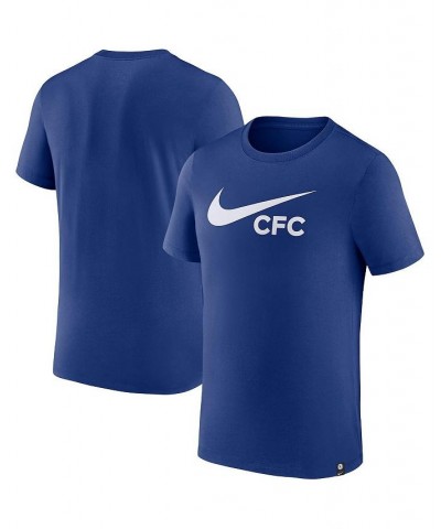 Men's Blue Chelsea Swoosh T-shirt $14.08 T-Shirts