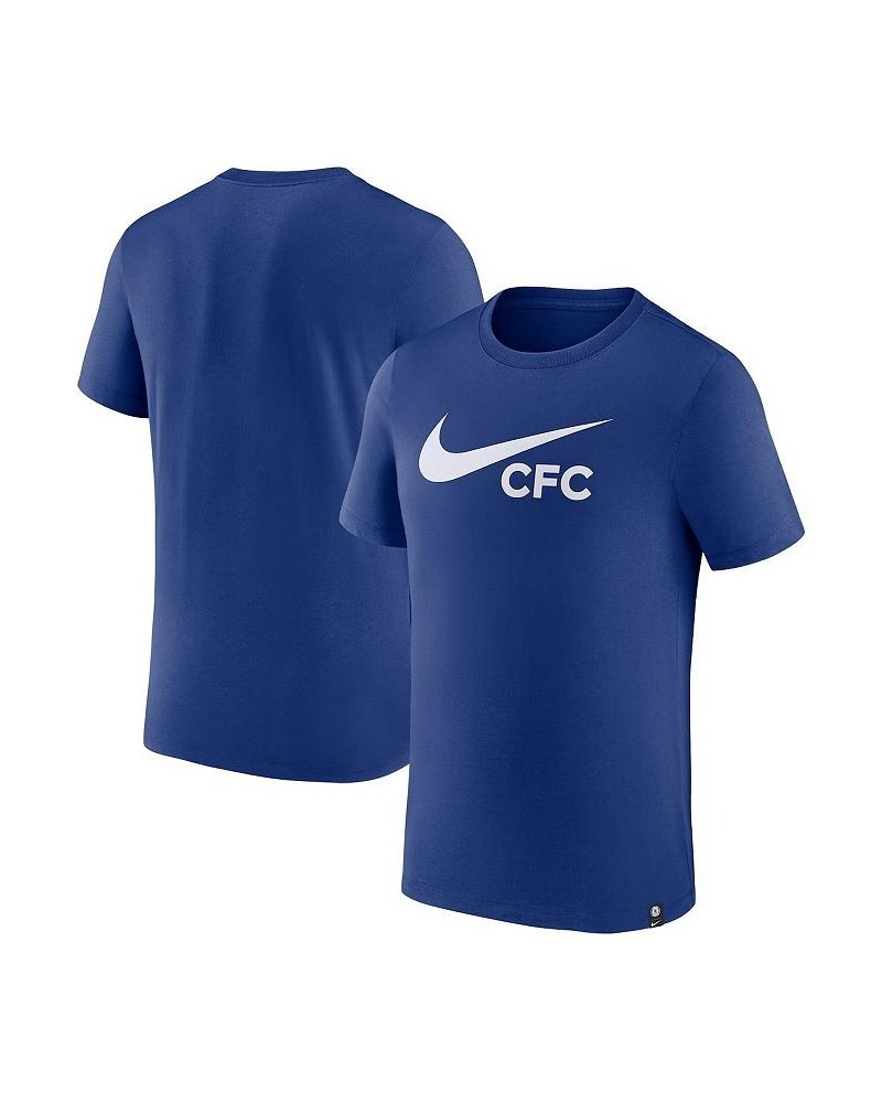 Men's Blue Chelsea Swoosh T-shirt $14.08 T-Shirts