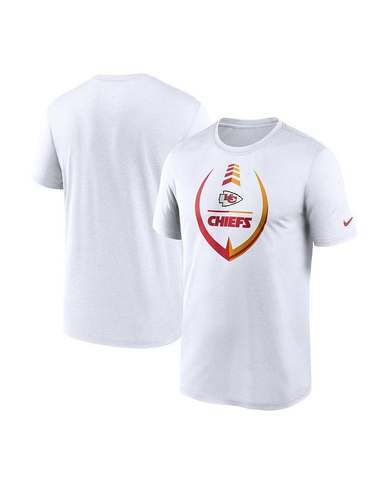 Men's White Kansas City Chiefs Icon Legend Performance T-shirt $28.99 T-Shirts