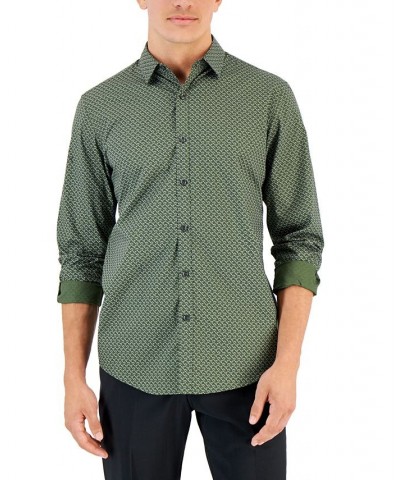 Men's Abby Geo Print Shirt Green $16.29 Shirts