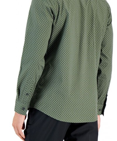 Men's Abby Geo Print Shirt Green $16.29 Shirts