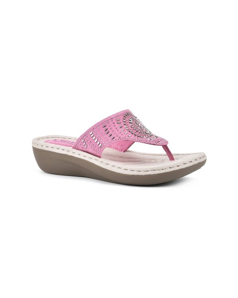 Cienna Comfort Thong Sandals Pink $31.74 Shoes