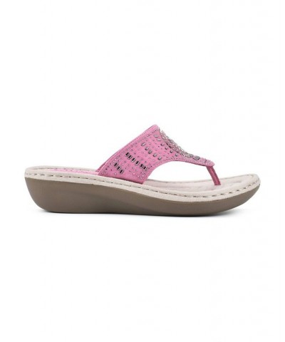 Cienna Comfort Thong Sandals Pink $31.74 Shoes