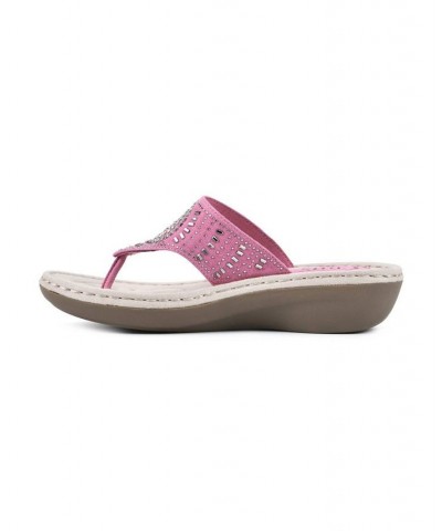 Cienna Comfort Thong Sandals Pink $31.74 Shoes