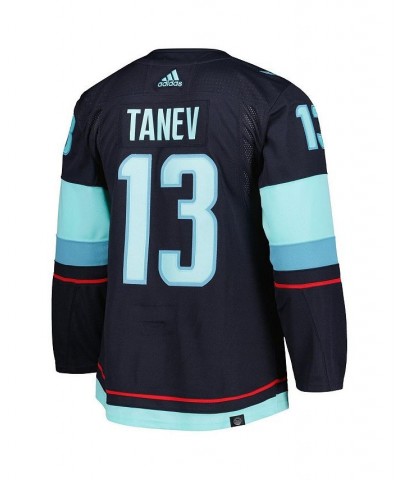 Men's Brandon Tanev Deep Sea Blue Seattle Kraken Primegreen Authentic Pro Home Player Jersey $56.42 Jersey