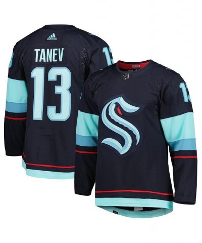 Men's Brandon Tanev Deep Sea Blue Seattle Kraken Primegreen Authentic Pro Home Player Jersey $56.42 Jersey