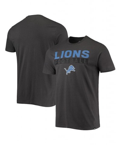 Men's '47 Charcoal Detroit Lions Dark Ops Super Rival T-shirt $18.72 T-Shirts