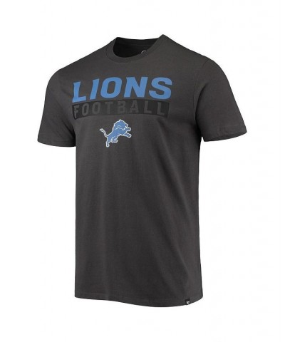 Men's '47 Charcoal Detroit Lions Dark Ops Super Rival T-shirt $18.72 T-Shirts