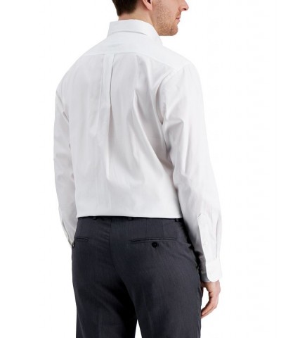 Men's Regular Fit Cotton Pinpoint Dress Shirt White $17.20 Dress Shirts