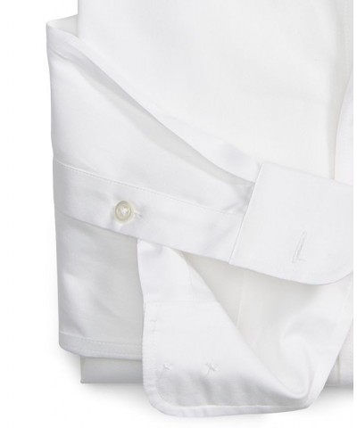 Men's Regular Fit Cotton Pinpoint Dress Shirt White $17.20 Dress Shirts