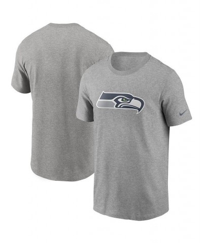 Men's Heathered Gray Seattle Seahawks Primary Logo T-shirt $20.51 T-Shirts