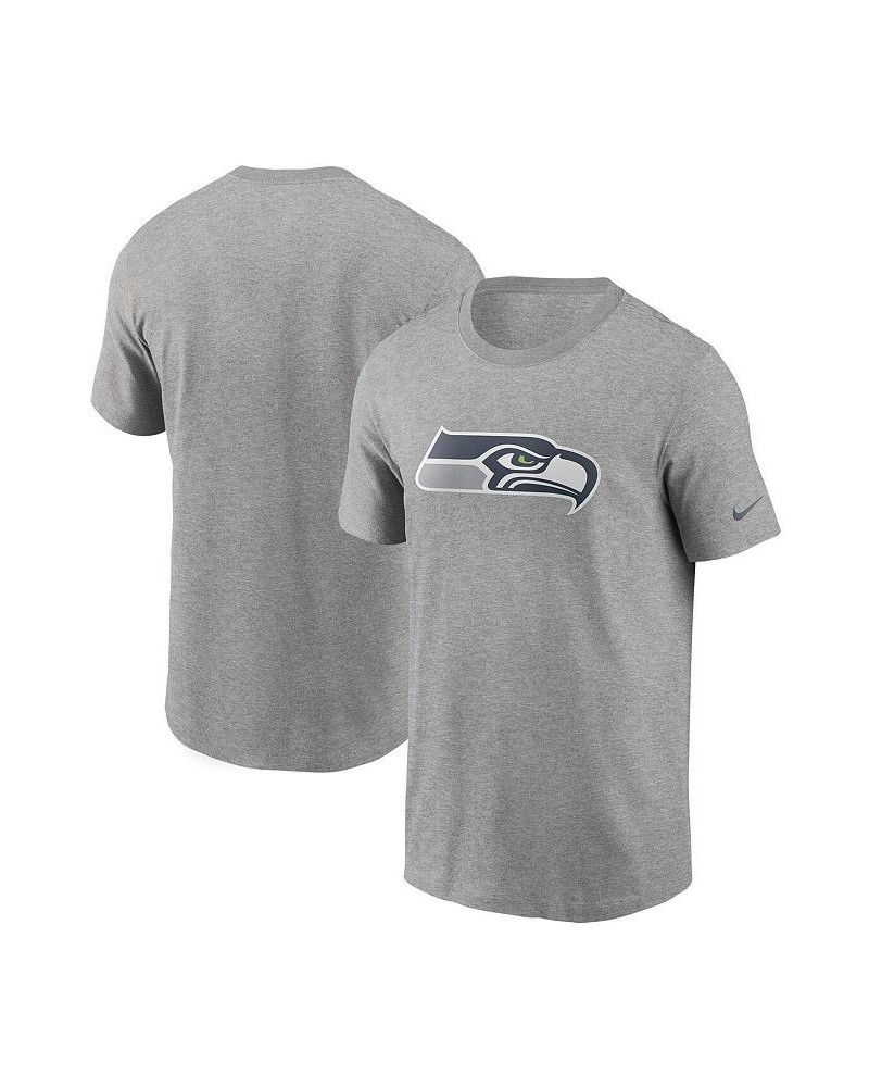 Men's Heathered Gray Seattle Seahawks Primary Logo T-shirt $20.51 T-Shirts