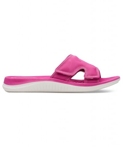 Women's Cloudsteppers Glide Bay Slip-On Sandals Pink $31.20 Shoes