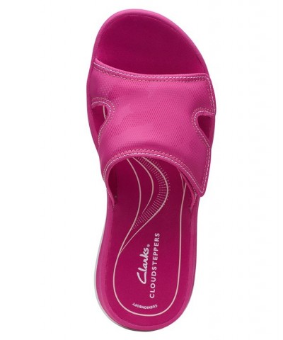 Women's Cloudsteppers Glide Bay Slip-On Sandals Pink $31.20 Shoes