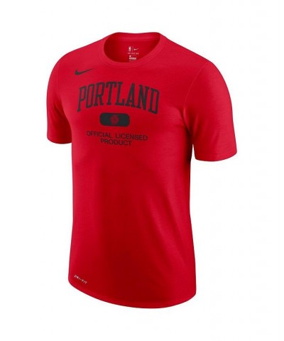 Men's Red Portland Trail Blazers Essential Heritage Performance T-shirt $16.56 T-Shirts