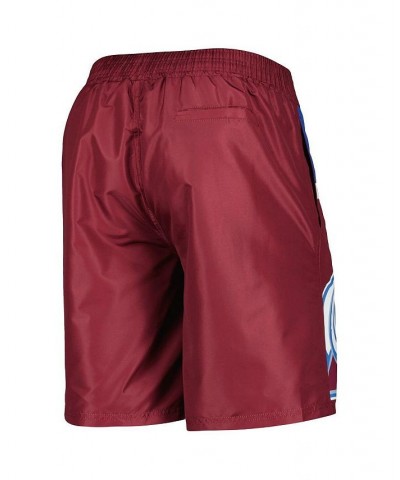 Men's Burgundy Colorado Avalanche Sea Wind Swim Trunks $24.80 Swimsuits