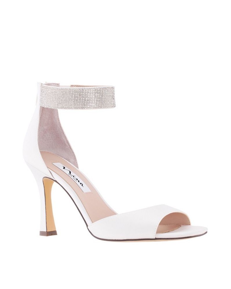 Women's Dezzie Evening Sandals Ivory/Cream $41.42 Shoes