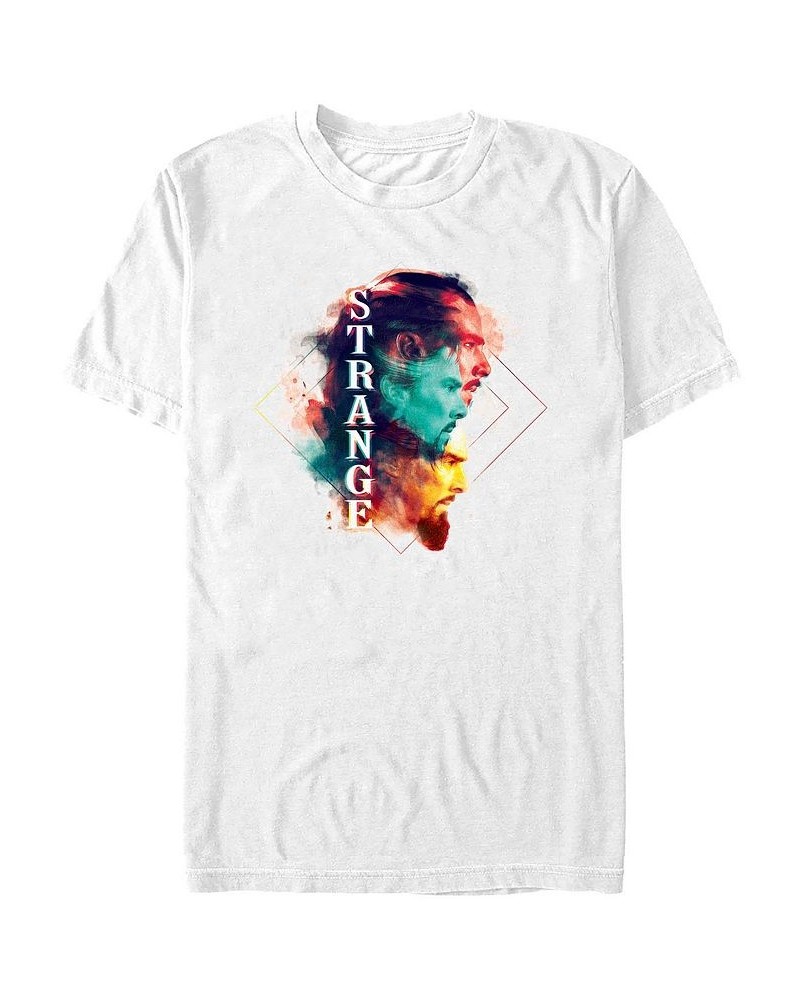 Men's Likeness Doctor Strange Movie 2 Trio Profiles Short Sleeve T-shirt White $19.24 T-Shirts