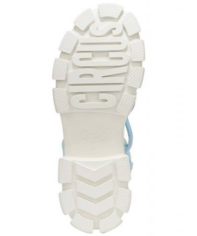 Greyson Strappy Lug Sole Sandals Blue $43.60 Shoes