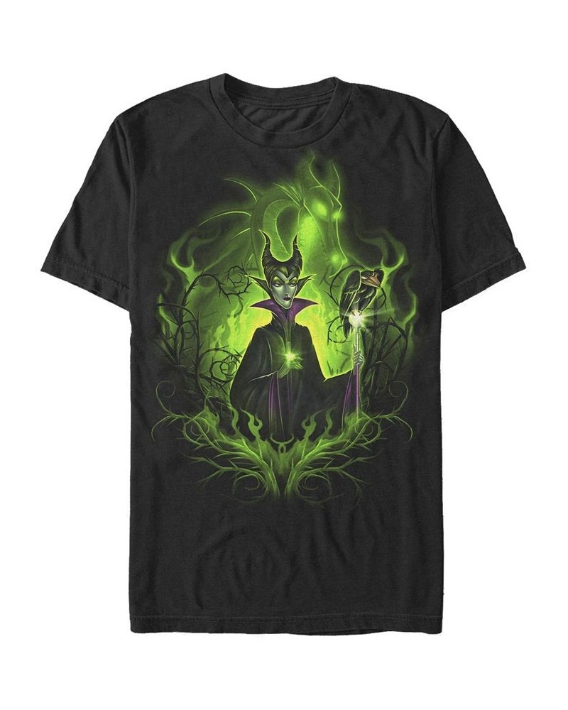 Men's Dark Fairy Short Sleeve Crew T-shirt Black $17.84 T-Shirts