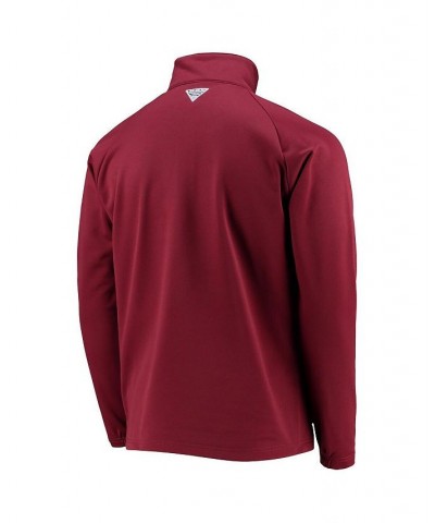 Men's Garnet Florida State Seminoles Terminal Tackle Fleece Raglan Omni-Shade Quarter-Zip Jacket $35.20 Jackets