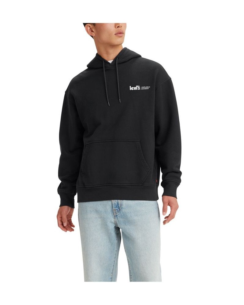 Men's Relaxed Fit Graphic Hoodie Sweatshirt Black $13.36 Sweatshirt