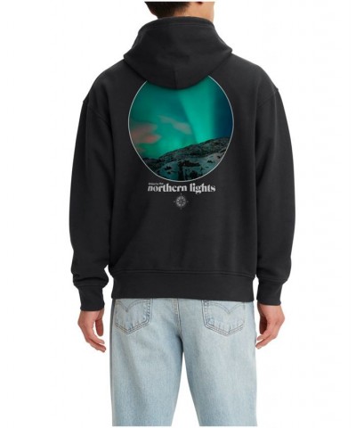 Men's Relaxed Fit Graphic Hoodie Sweatshirt Black $13.36 Sweatshirt