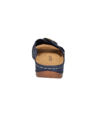 Women's Bloomer Slide Sandals Blue $26.00 Shoes