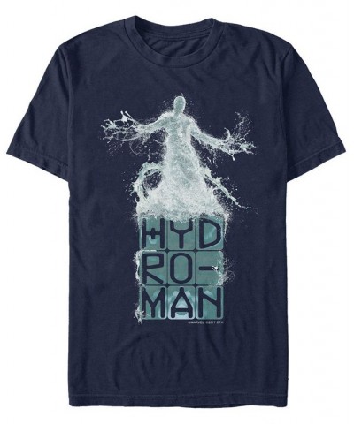 Marvel Men's Spider-Man Far From Home Hydro-man Splash, Short Sleeve T-shirt Blue $15.40 T-Shirts