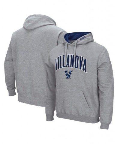 Men's Heathered Gray Villanova Wildcats Arch and Logo Pullover Hoodie $18.92 Sweatshirt