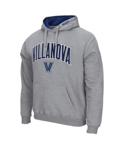 Men's Heathered Gray Villanova Wildcats Arch and Logo Pullover Hoodie $18.92 Sweatshirt