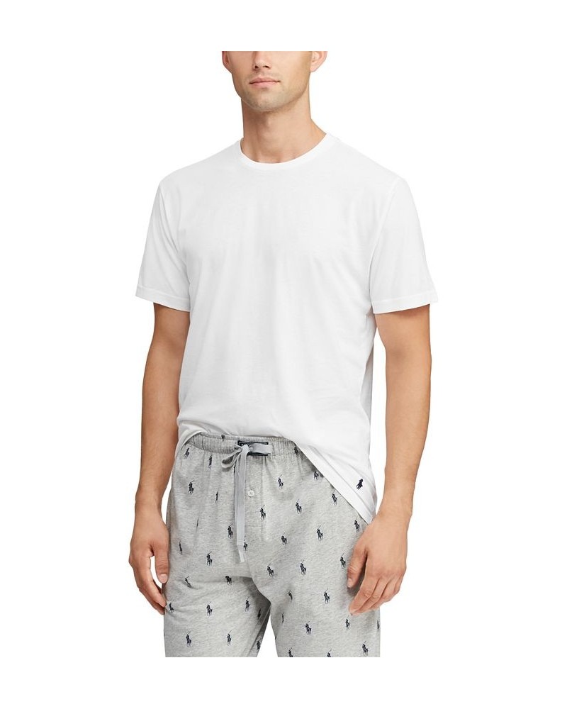 Men's Cotton Jersey Sleep Shirt White $25.08 Pajama