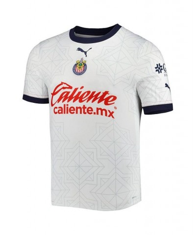 Men's White Chivas 2022/23 Away Replica Jersey $52.99 Jersey