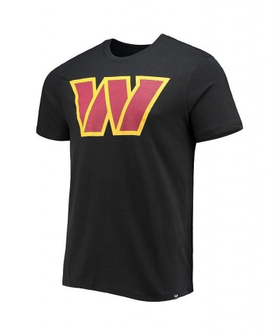 Men's '47 Black Washington Commanders Imprint Super Rival T-shirt $13.94 T-Shirts