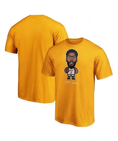 Men's Branded Anthony Davis Gold Los Angeles Lakers 2020 NBA Playoffs Star Player T-shirt $19.37 T-Shirts