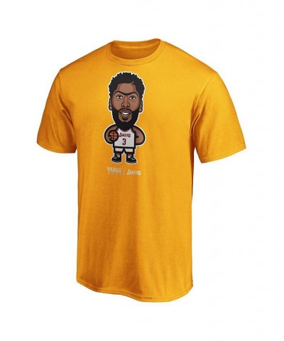 Men's Branded Anthony Davis Gold Los Angeles Lakers 2020 NBA Playoffs Star Player T-shirt $19.37 T-Shirts