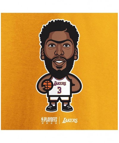 Men's Branded Anthony Davis Gold Los Angeles Lakers 2020 NBA Playoffs Star Player T-shirt $19.37 T-Shirts