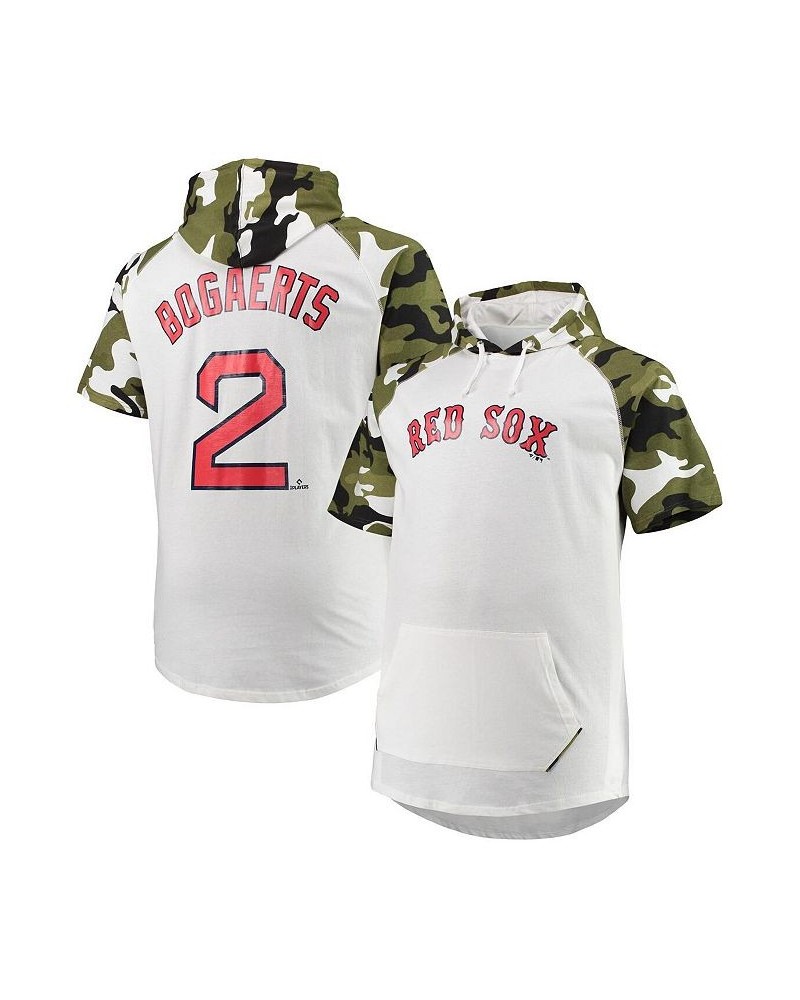 Men's Xander Bogaerts White, Camo Boston Red Sox Big and Tall Raglan Hoodie T-shirt $17.91 T-Shirts