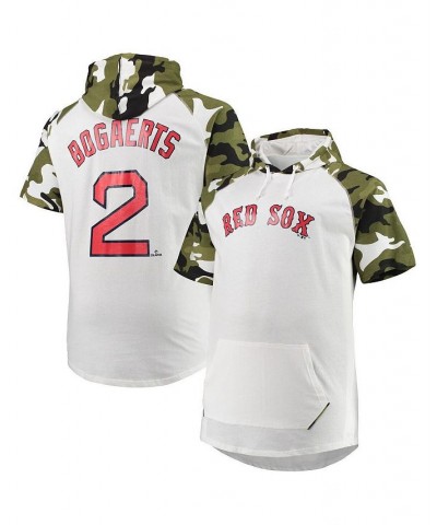 Men's Xander Bogaerts White, Camo Boston Red Sox Big and Tall Raglan Hoodie T-shirt $17.91 T-Shirts