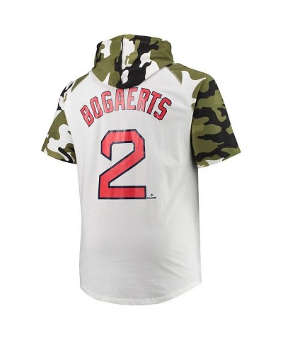 Men's Xander Bogaerts White, Camo Boston Red Sox Big and Tall Raglan Hoodie T-shirt $17.91 T-Shirts