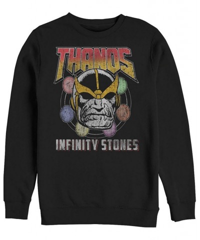 Marvel Men's Classic Comics Thanos Infinity Stones, Crewneck Fleece Black $22.00 Sweatshirt