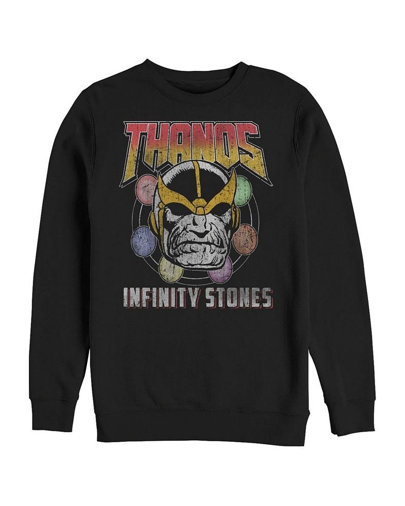 Marvel Men's Classic Comics Thanos Infinity Stones, Crewneck Fleece Black $22.00 Sweatshirt