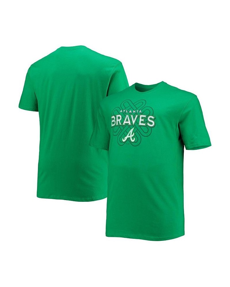 Men's Kelly Green Atlanta Braves Celtic T-shirt $16.80 T-Shirts